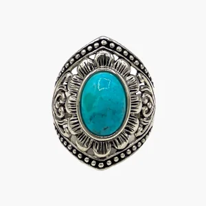 Bague Losange Avec Turquoise