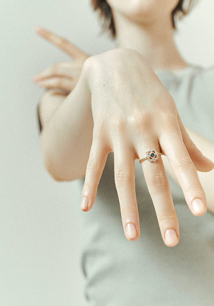 Bague Bettina London Blue Topaz – Image 2