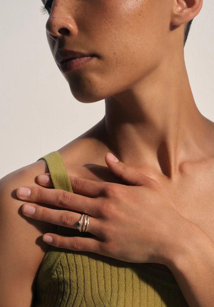 Bague Noor 2 Émeraude – Image 3