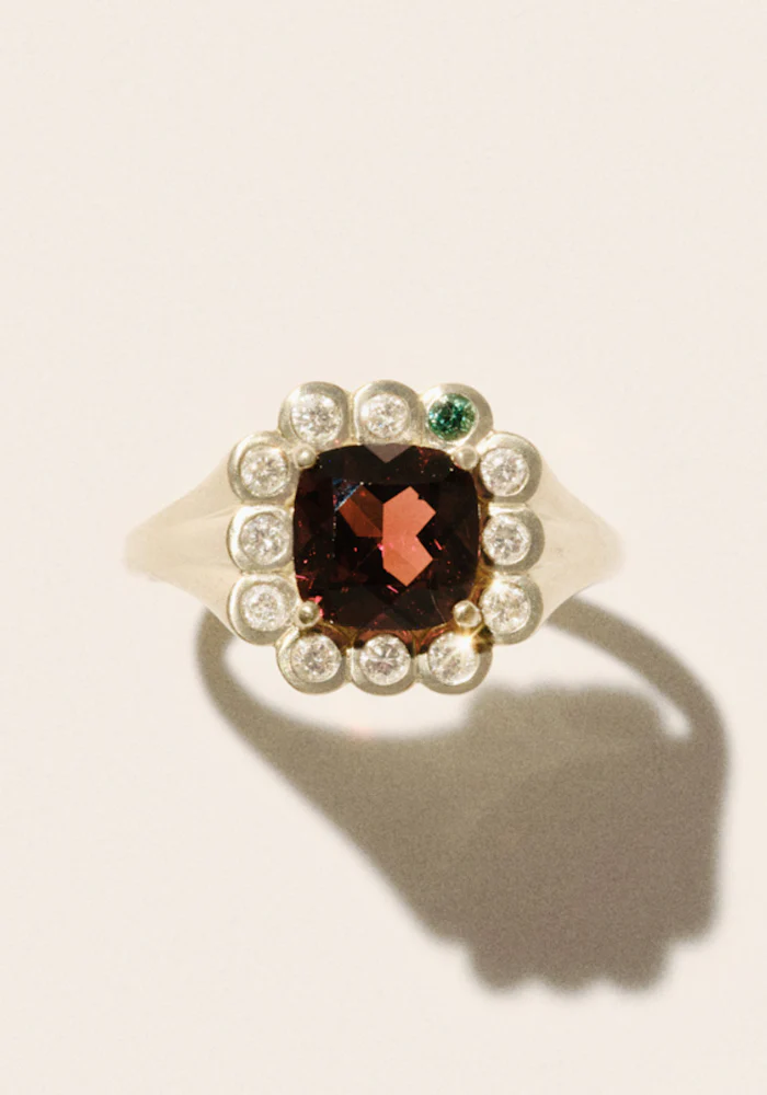 Bague Robin N°1 Grenat – Image 2