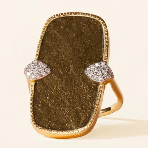 Bague Sangha Obsidienne