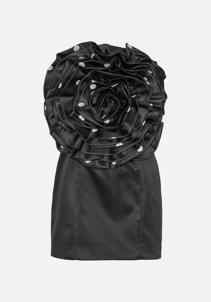 Robe Big Flower Noire – Image 2