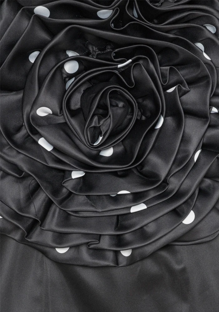 Robe Big Flower Noire – Image 4
