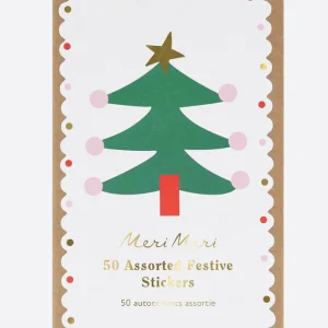Boîte De 50 Stickers De Noël