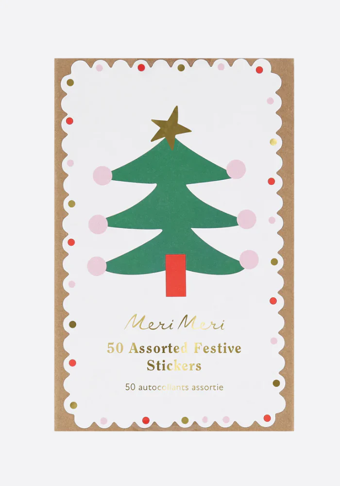 Boîte De 50 Stickers De Noël