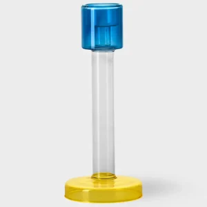 Bougeoir Bole L Bleu Et Jaune