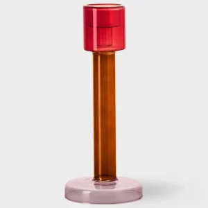 Bougeoir Bole L Rouge Et Rose