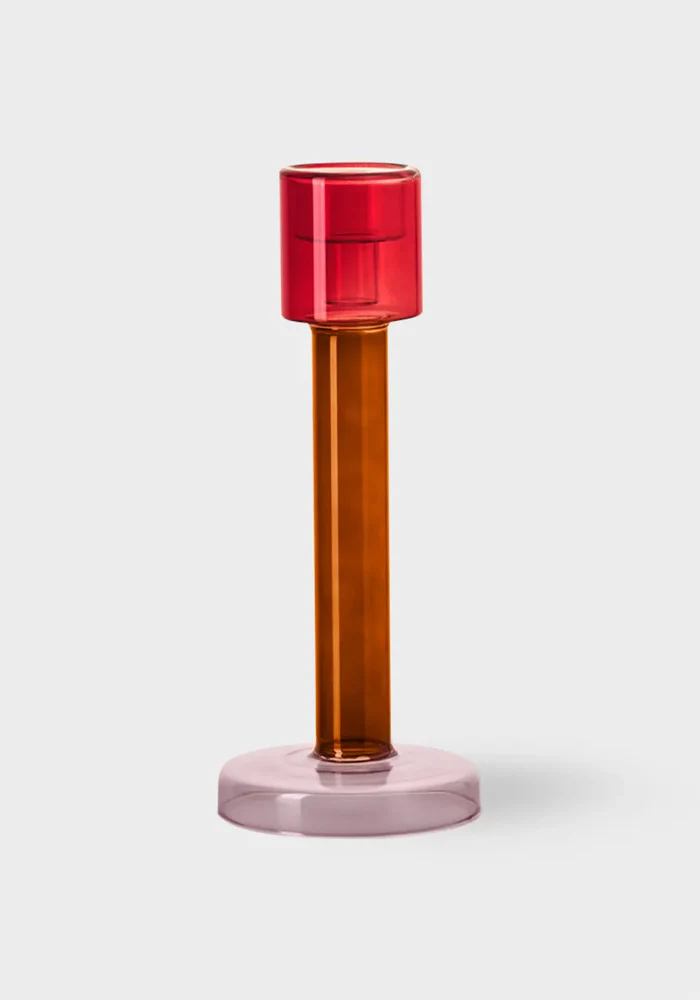 Bougeoir Bole L Rouge Et Rose – Image 2