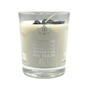 Bougie Chemin De Vie Obsidienne Flocons De Neige