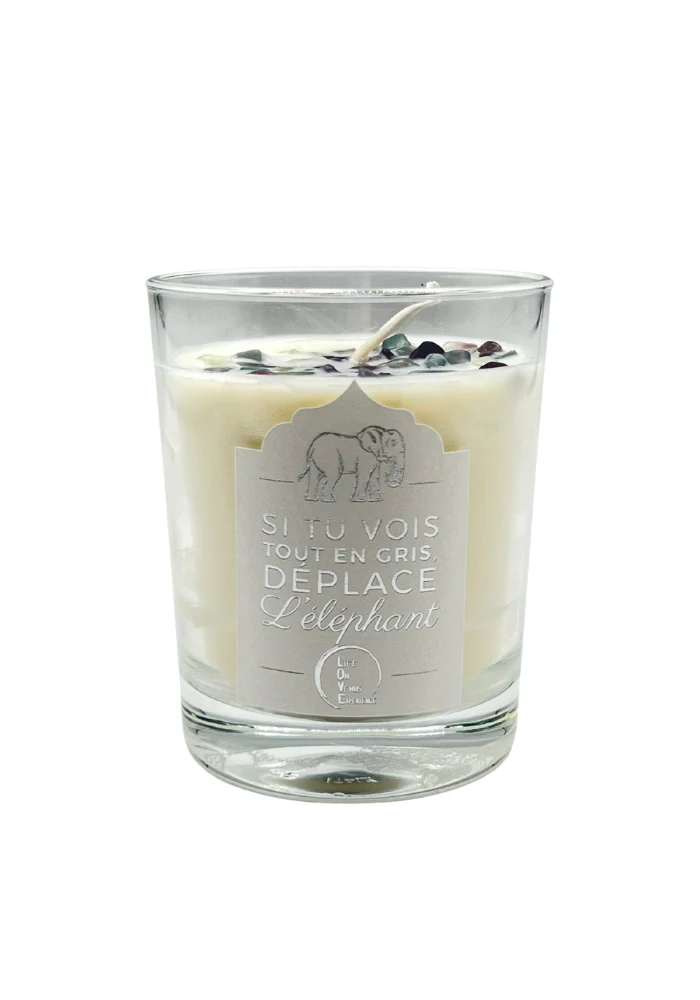 Bougie Chemin De Vie Pierre Fluorite – Image 2