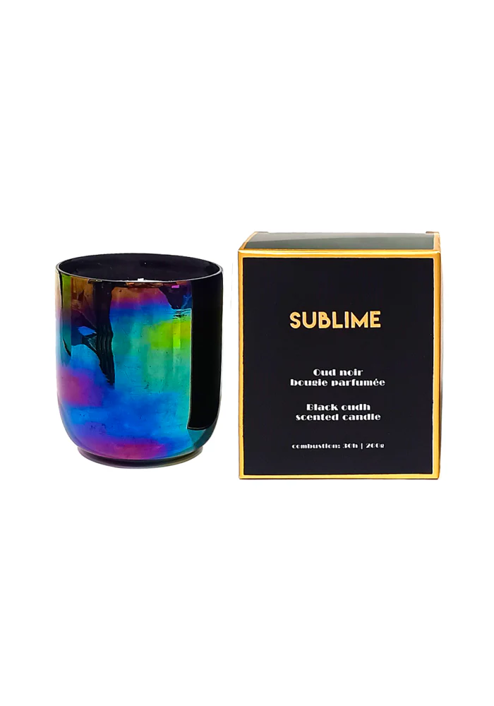 Bougie Oud Noir Message Sublime