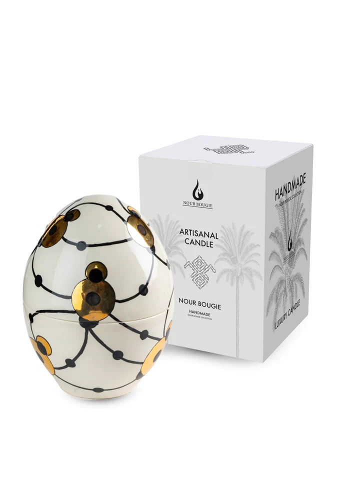 Bougie Iris Oeuf Grand Modèle – Image 2