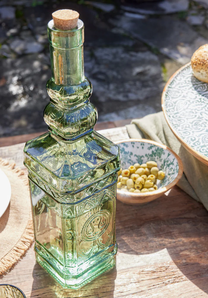 Bouteille En Verre XL Vert Foncé – Image 3