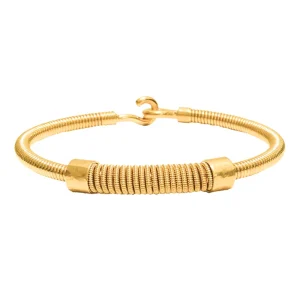 Bracelet Turn En Corde De Basse Doré