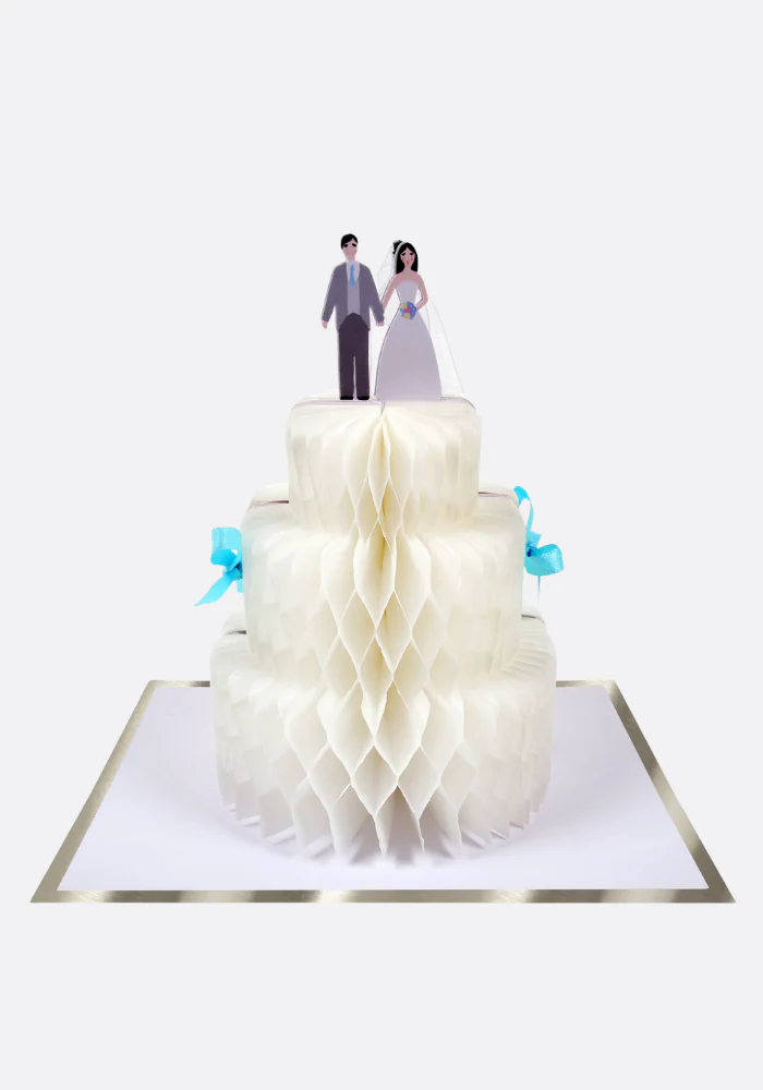 Carte De Mariage En Forme De Gâteau 3D