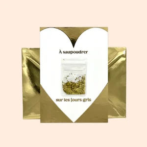 Carte De Voeux Avec Sachet A Saupoudrer