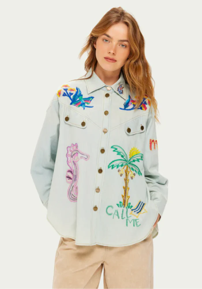 Chemise Adelyn Bleu – Image 2