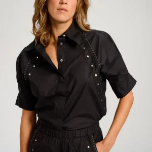 Chemise Bordée Noir Los Angeles