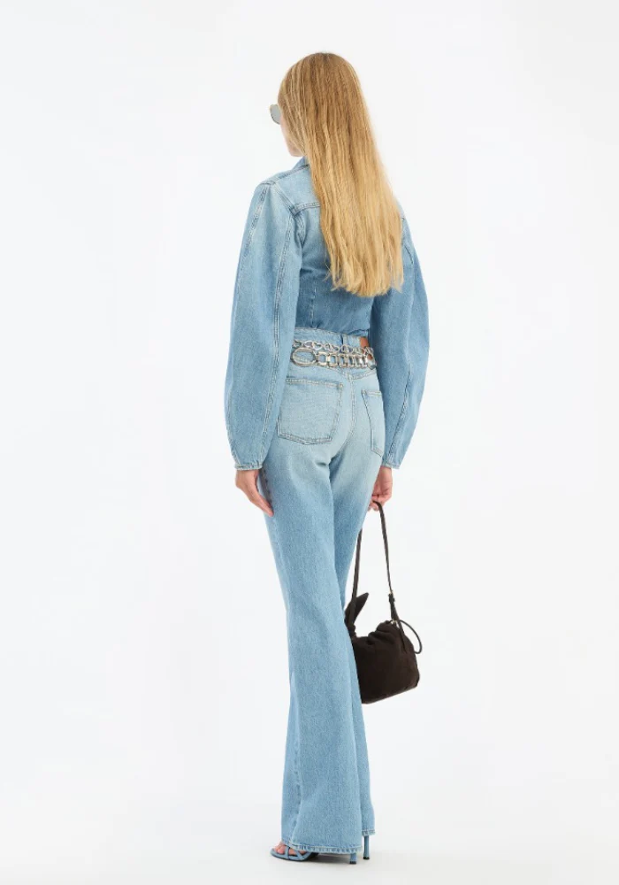 Chemise Denim Fitted Light Blue Denim – Image 5