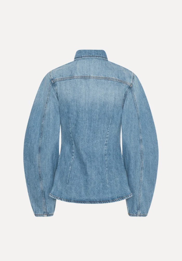 Chemise Denim Fitted Light Blue Denim – Image 7