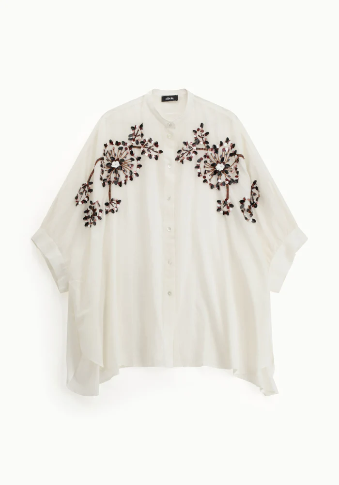 Chemise Fleurs Brodées