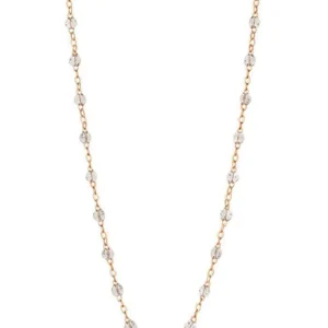 Sautoir Classique Gigi Or Rose Et Résines Sparkle 60cm