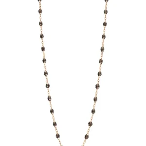 Sautoir Classique Gigi Or Rose Et Résines Quartz 60cm