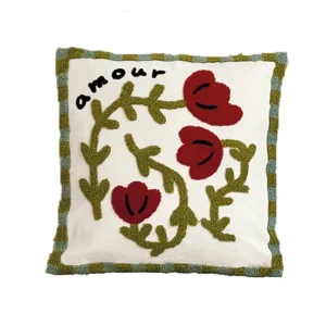 Coussin Influence Coquelicot Rouge