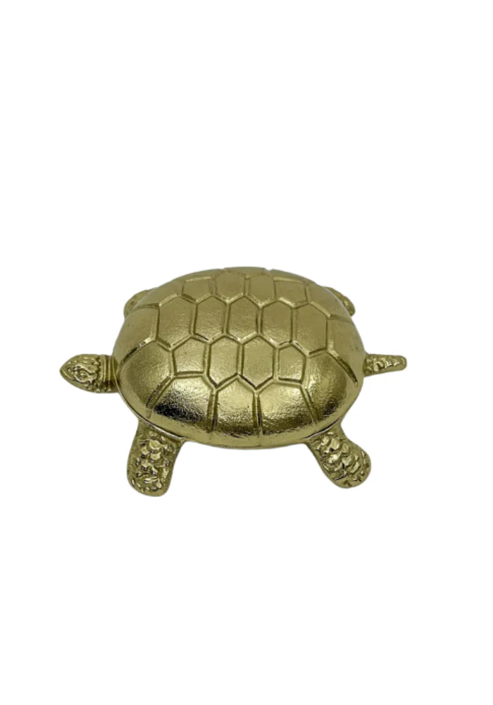 Boîte En Forme De Tortue Doré – Image 3