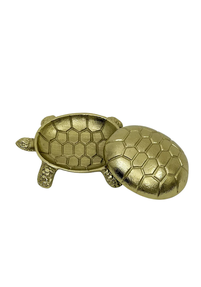 Boîte En Forme De Tortue Doré – Image 2
