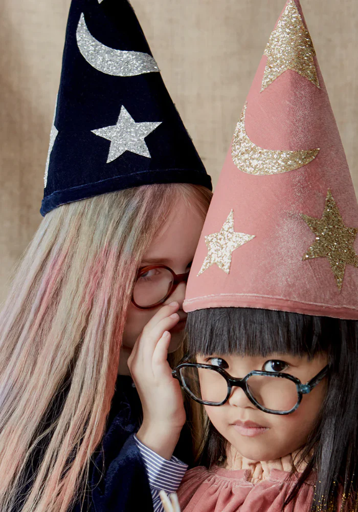 Déguisement De Sorcier En Velours Bleu 3/6 Ans – Image 3