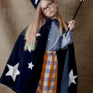 Déguisement De Sorcier En Velours Bleu 3/6 Ans