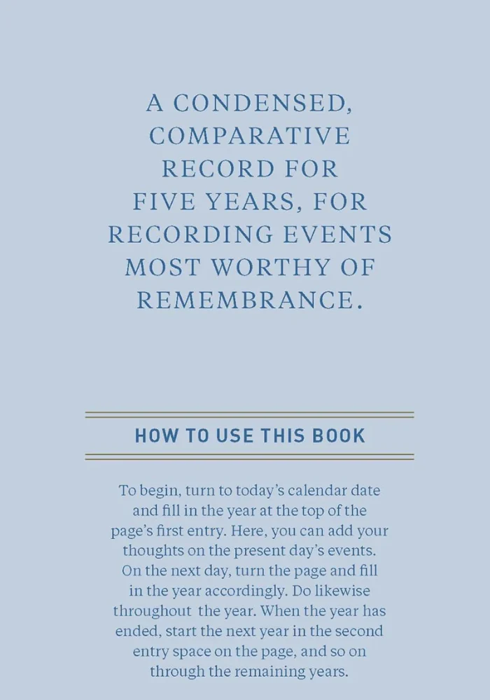 Carnet Une Ligne Par Jour Denim – Image 3