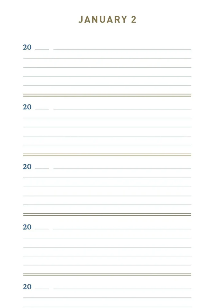 Carnet Une Ligne Par Jour Denim – Image 4