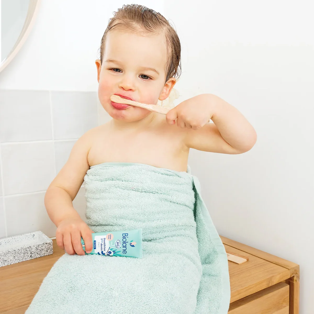 Dentifrice 1ères dents 2 en 1 certifié biologique – Image 4