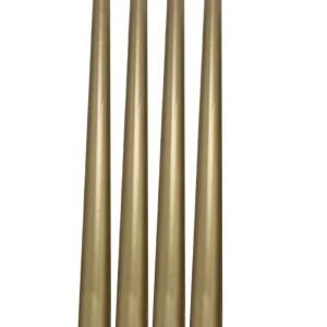 Set De 4 Bougies Cierges Dorées