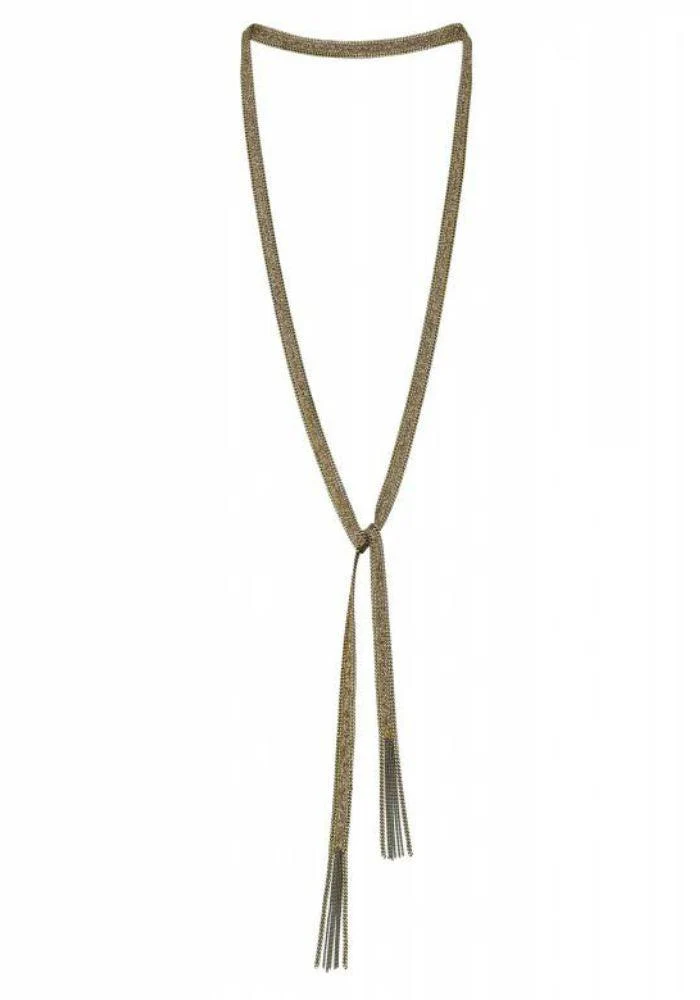 Sautoir Cravatte Kaki – Image 2