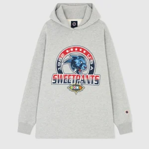 Sweat Fauve Hood Grey Marl