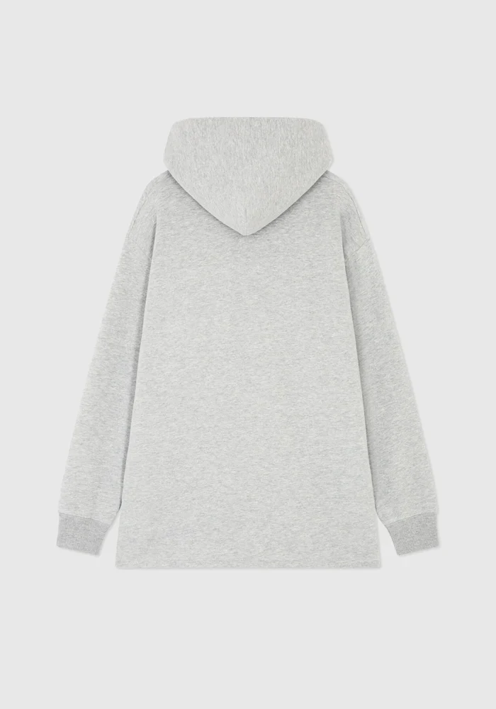 Sweat Fauve Hood Grey Marl – Image 3