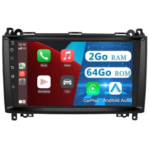 Radio Android Pour Benz intégrée Carplay/Android Auto SWC BT AM/FM