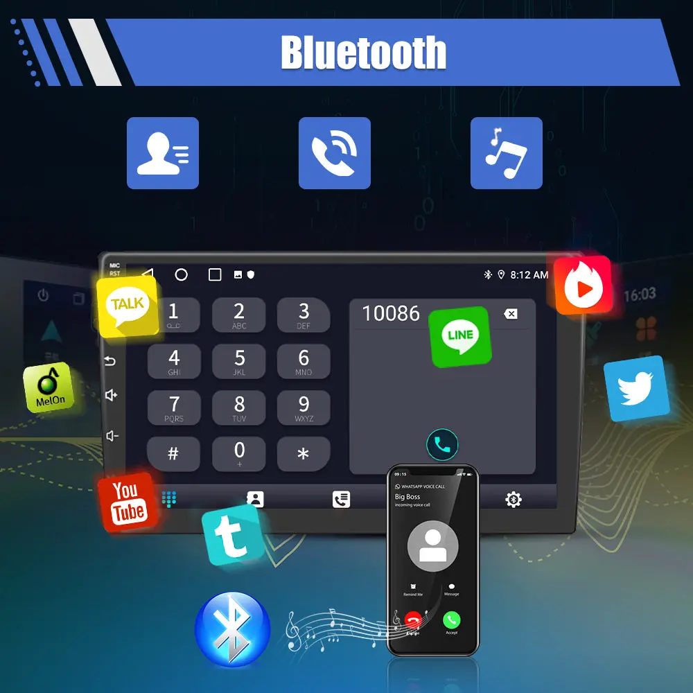 Radio Android Pour 0ashqai110 (2006-2013) Carplay intégré/Android Auto SWC BT AM/FM – Image 8