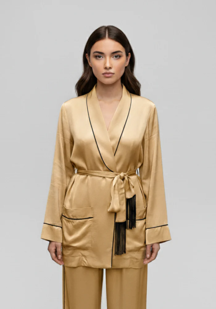 Veste Peignoir Dorée Lorine – Image 2