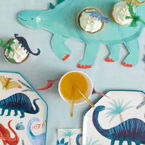 Lot De 16 Grandes Serviettes Royaume Des Dinosaures