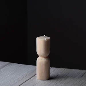 Bougie Pillier Resserrée Vanille Petit Modèle