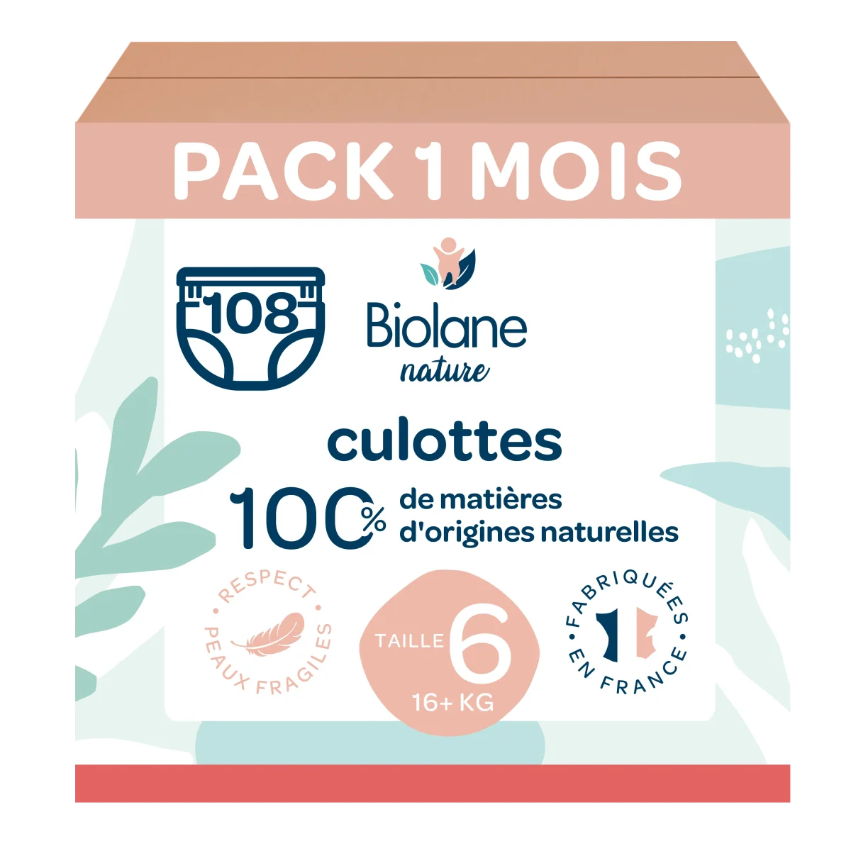Pack 1 mois couches culottes Biolane Nature – Image 4
