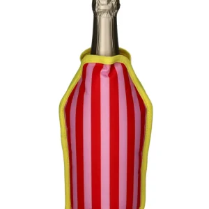 Housse Isotherme Pour Bouteille À Rayures Rose Et Rouge