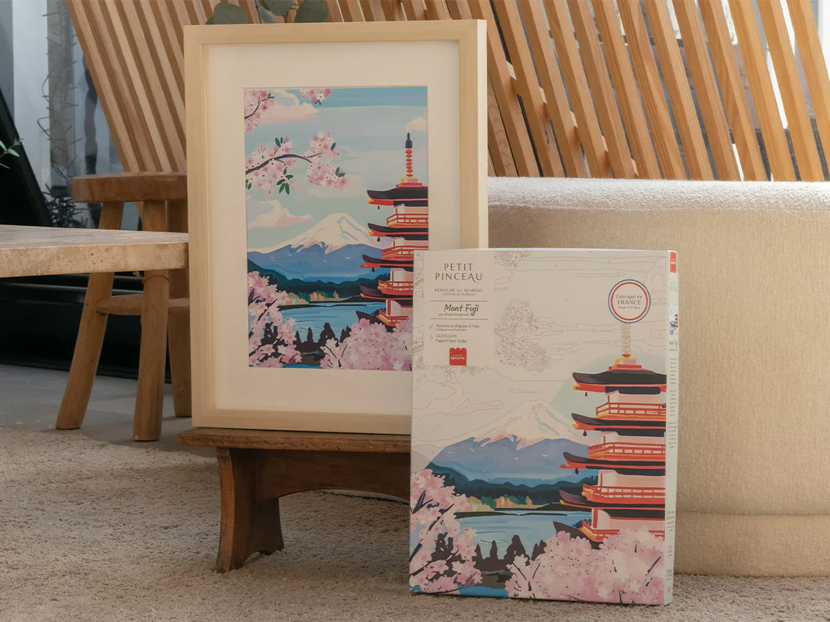 Coffret peinture au numéro - MONT FUJI PAR LA PETITE ÉPICERIE – Image 3