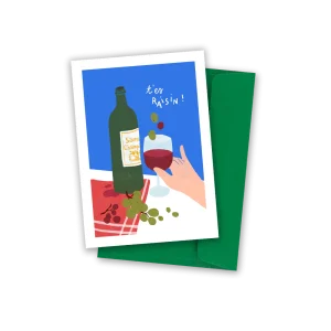 Carte postale T’es raisin 🍋