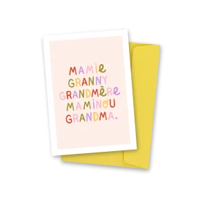 Carte postale Mamie 🍋