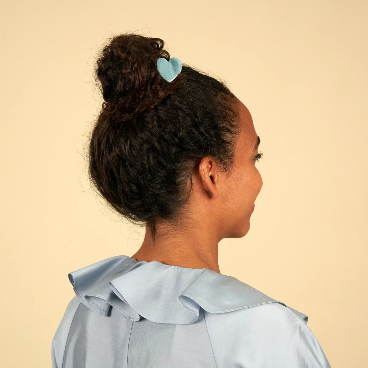 Pince à cheveux mini Cœur Bleu – Image 6
